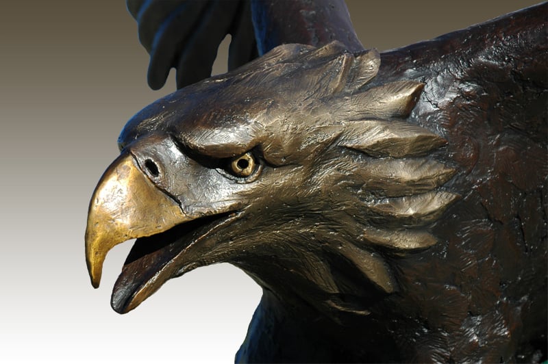 Head of the Eagle Sculpture