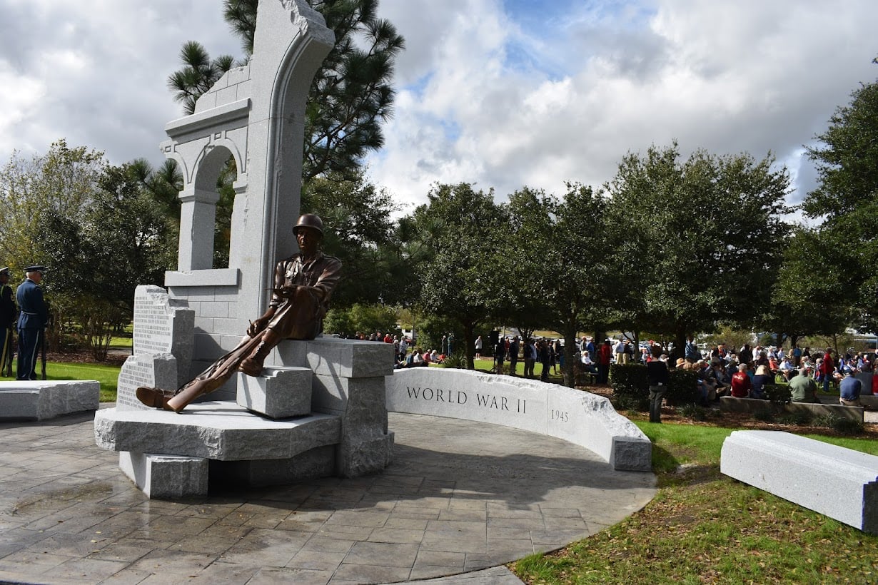 WWII Monument - soldier from left