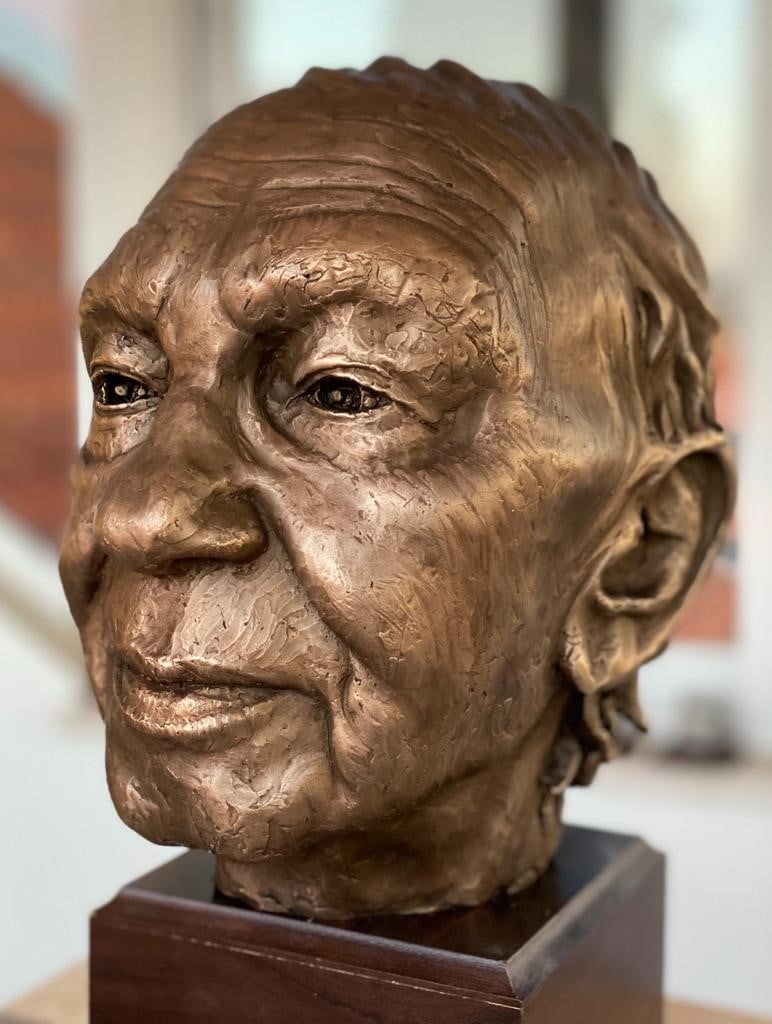 Aaron Chelouche, Architect, Bronze, Side, Life size