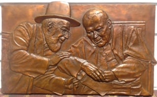 Pope John Paul II and Rabbi Dr. Lau