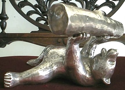 Pewter Bear Hanukia