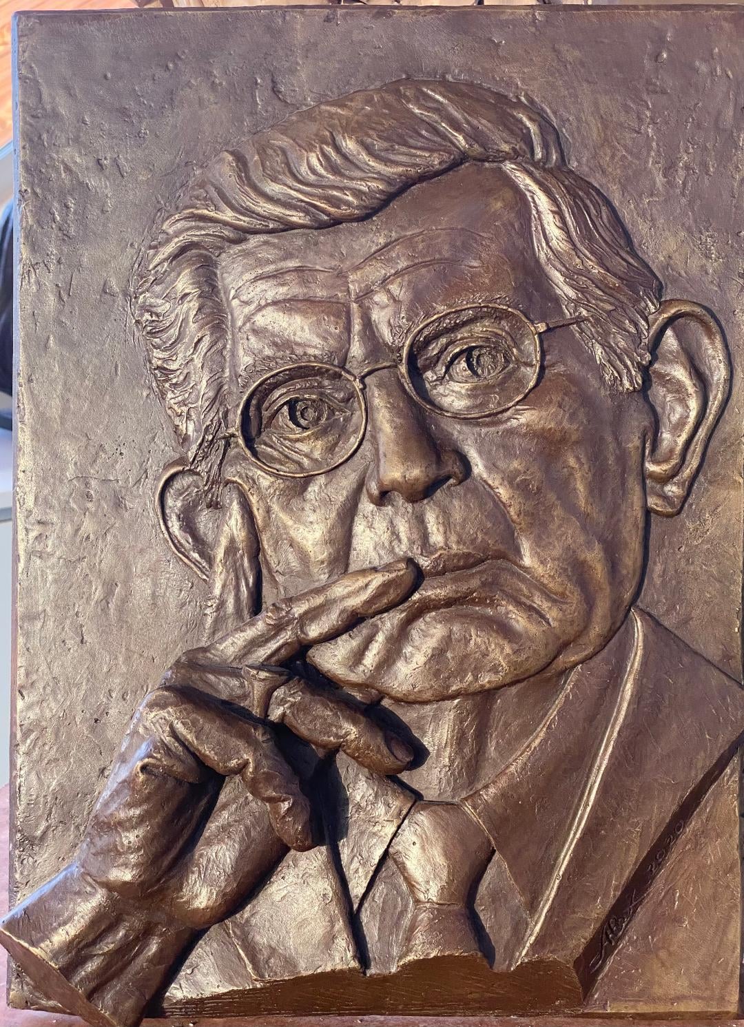 Senator Leatherman - bronze relief